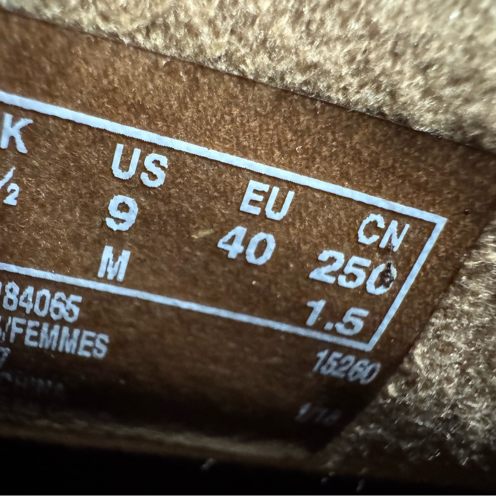 Clark’s Patty Tanya Mules dark Tan Textured Leather Size 9 - Picture 7 of 7
